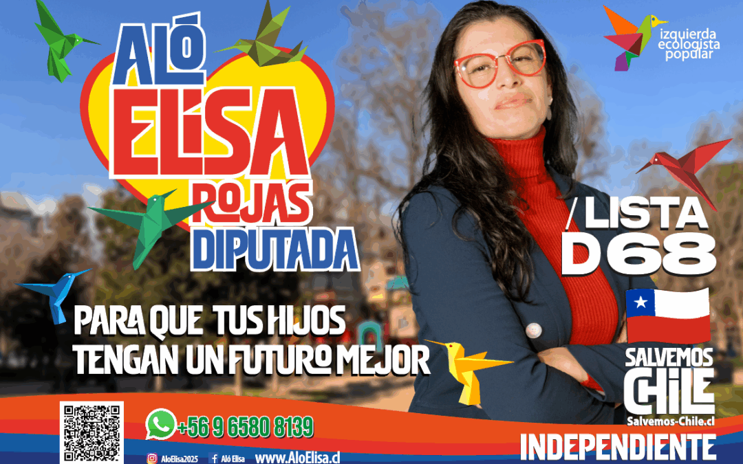 Elisa Rojas, vocera del Movimiento Salvemos-Chile, anuncia candidatura a Diputada en distrito 8